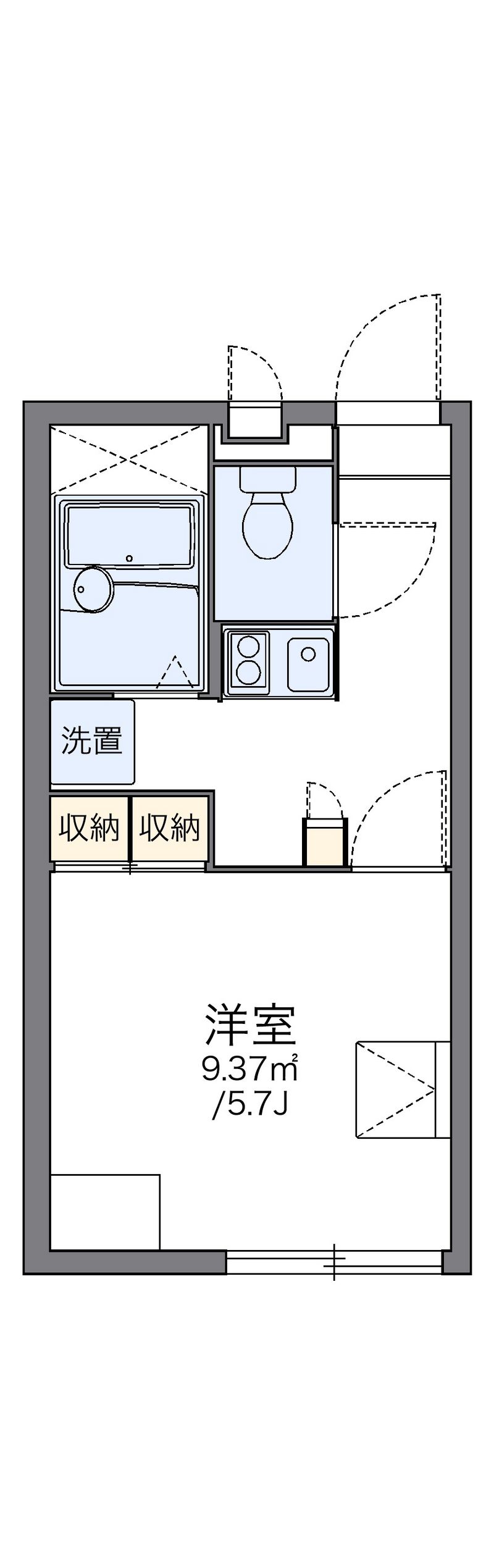レオパレスプラナトピア 間取図