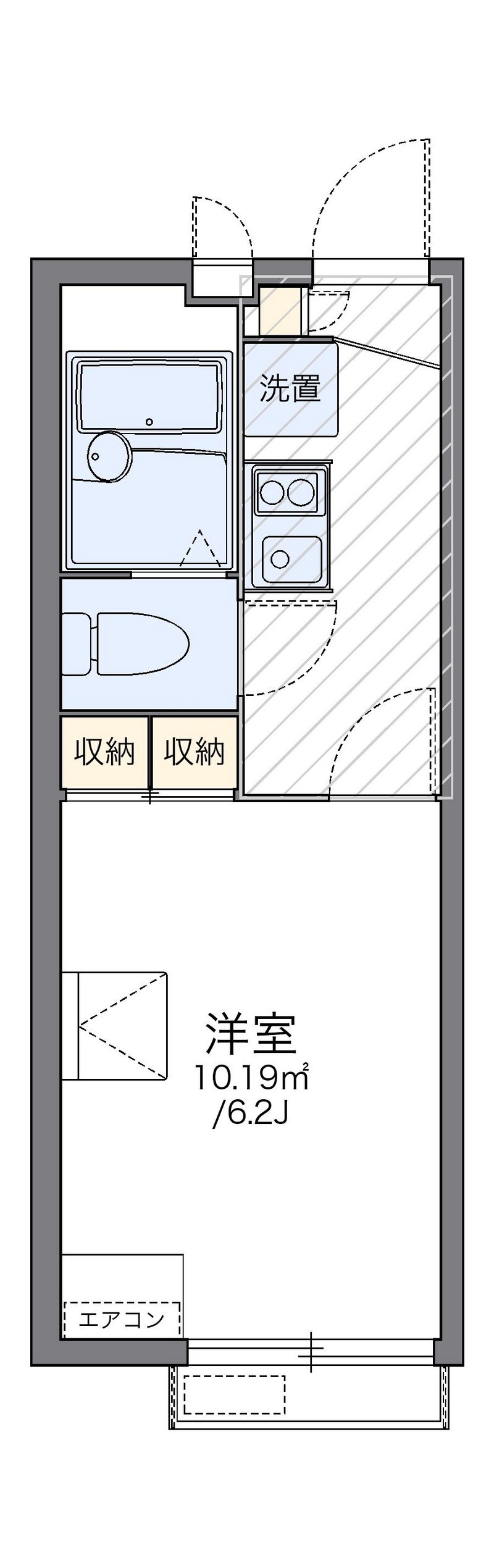レオパレスカームヴィラ 間取図