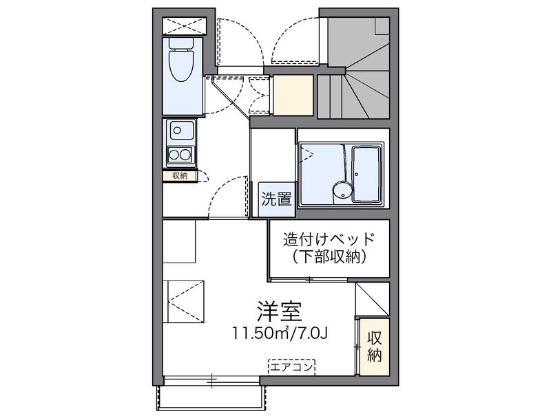 レオパレスエブリシン 間取図