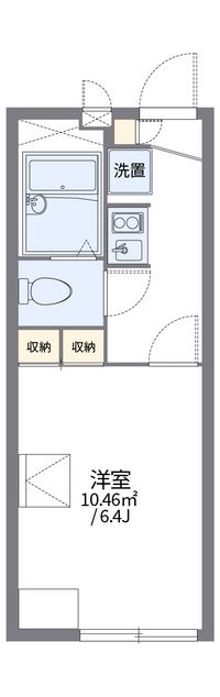 レオパレスリバーパーク 間取り図