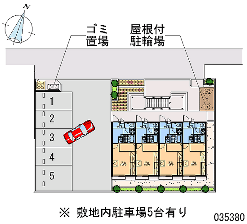 レオパレスガーネット 月極駐車場