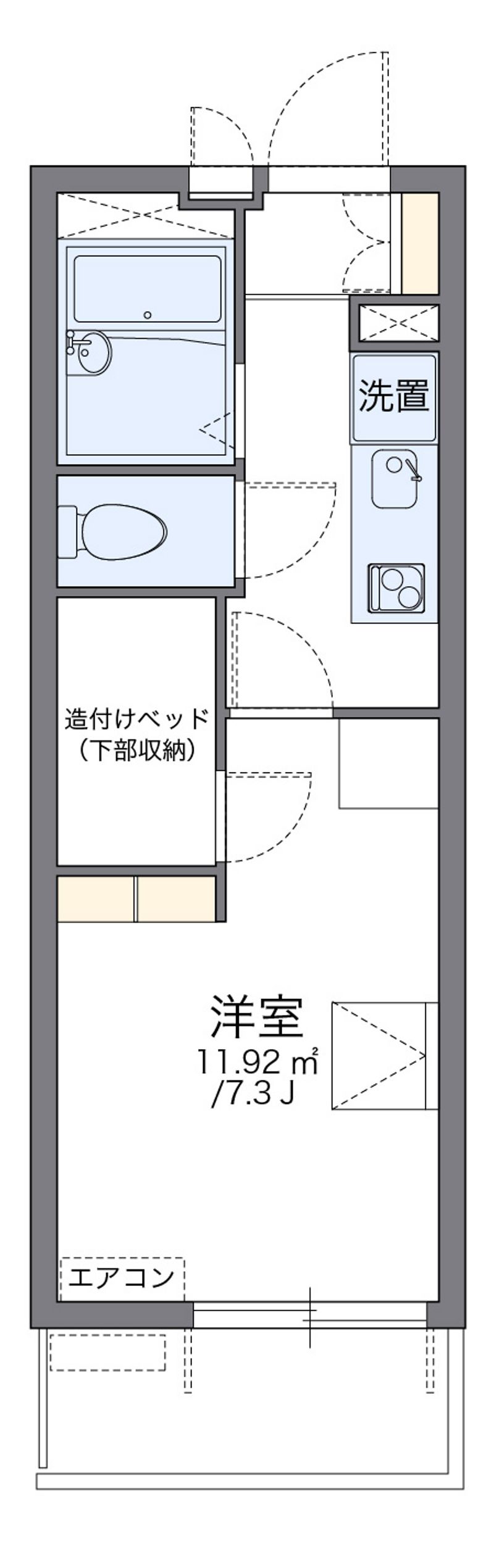leopalace VIEW Fukushima Floor plan