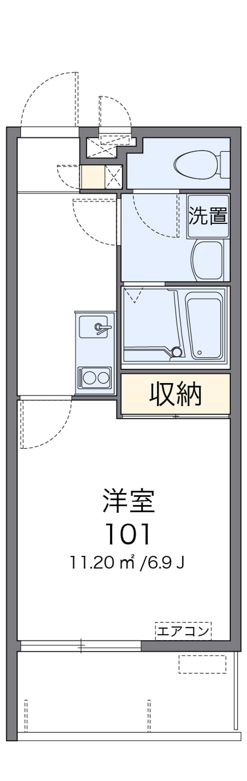 クレイノ南十字星 間取図