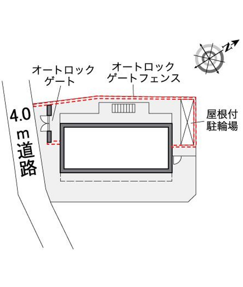 レオパレスリバーヴィレッジＡ 配置図