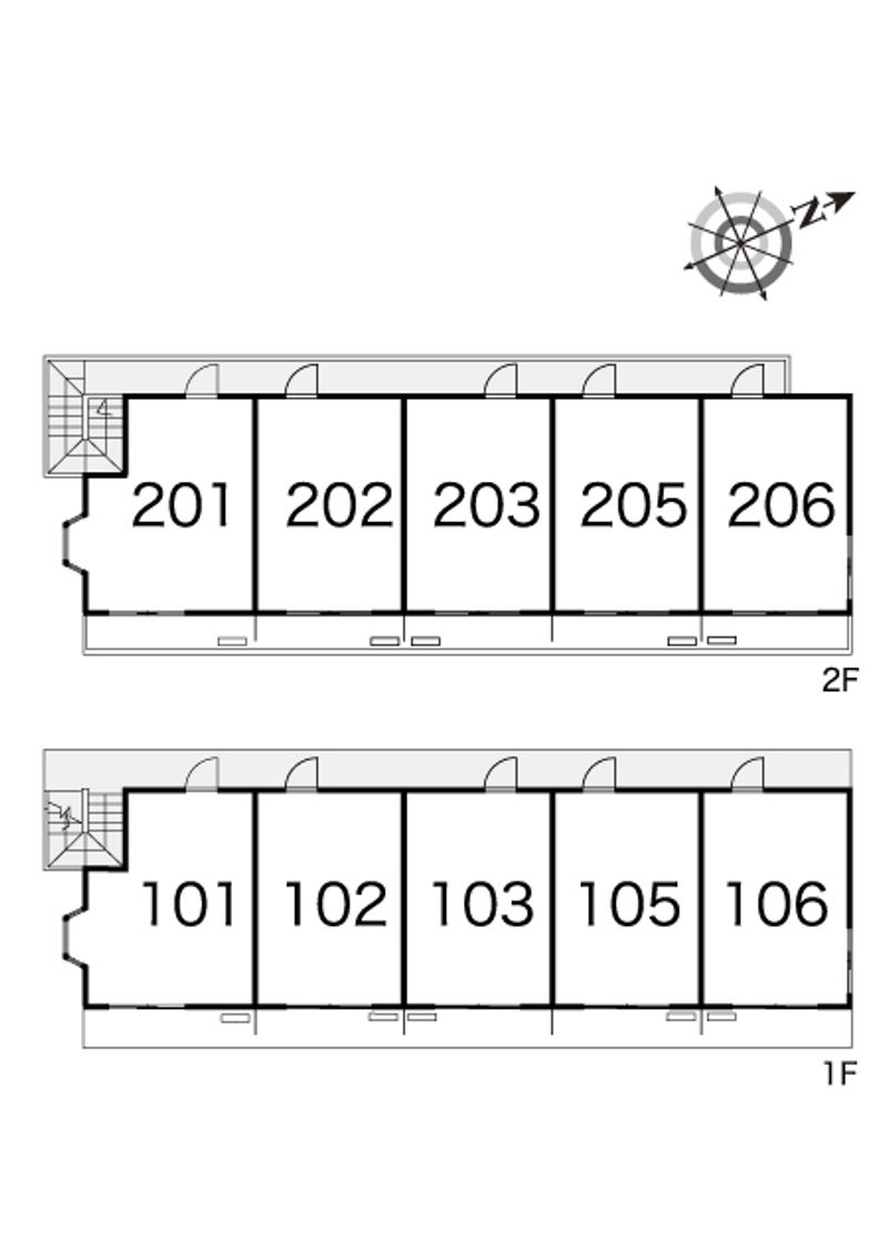 レオパレス相模原第１ 間取配置図