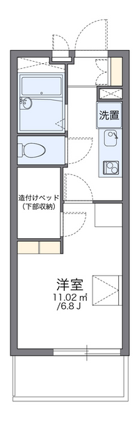 レオパレスタスコ 間取り図