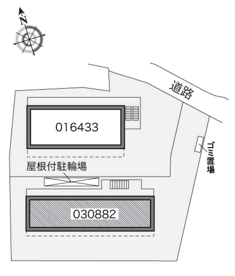 レオパレスＨＡＮＡＷＡⅡ 配置図