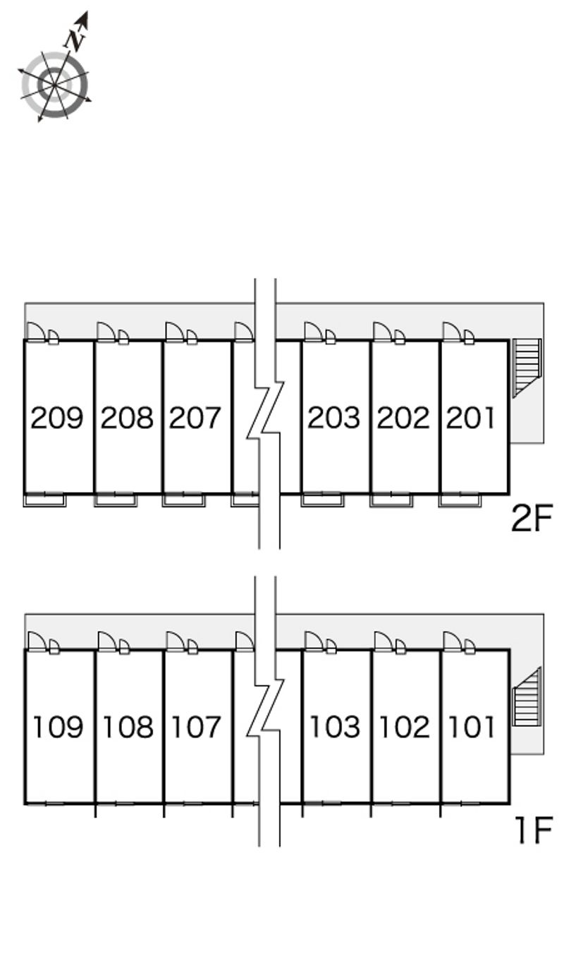 レオパレスプリマチッタ 間取り配置図