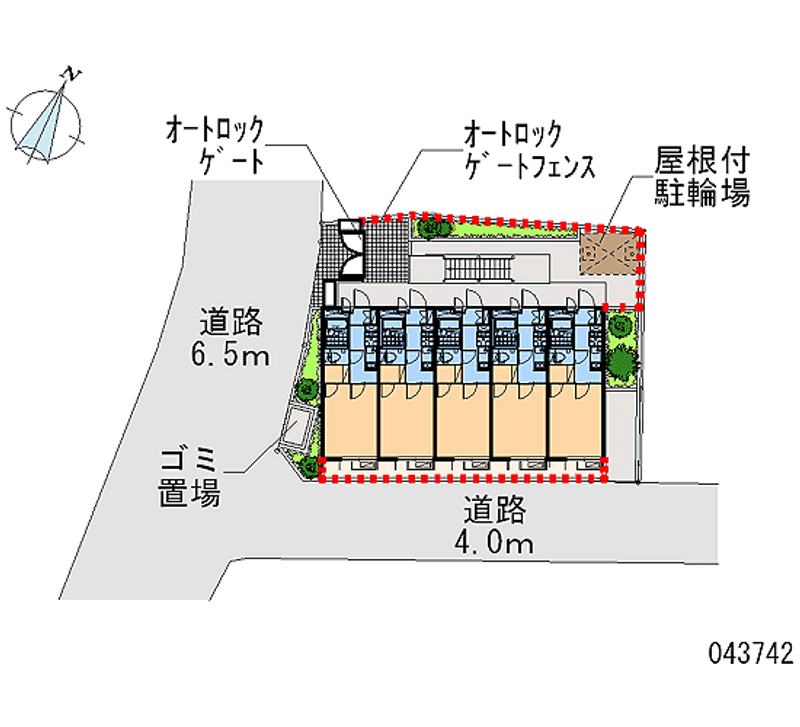 レオパレス長者丸 区画図