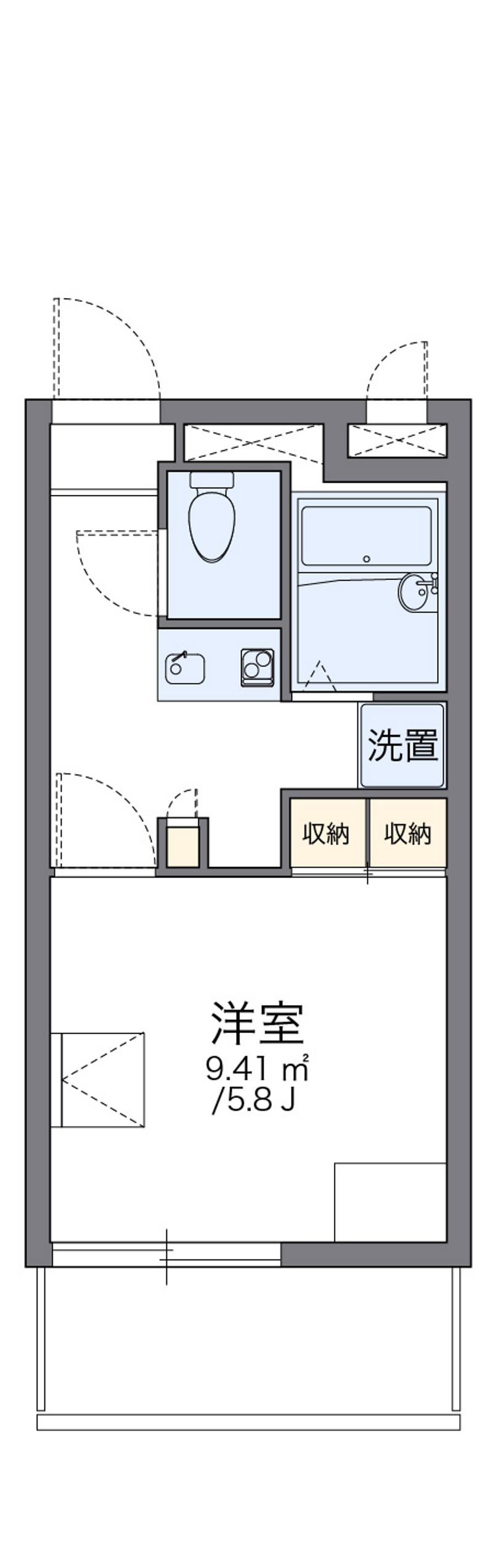 レオパレスＭＩＹＡＳＨＩＲＯⅡ 間取図