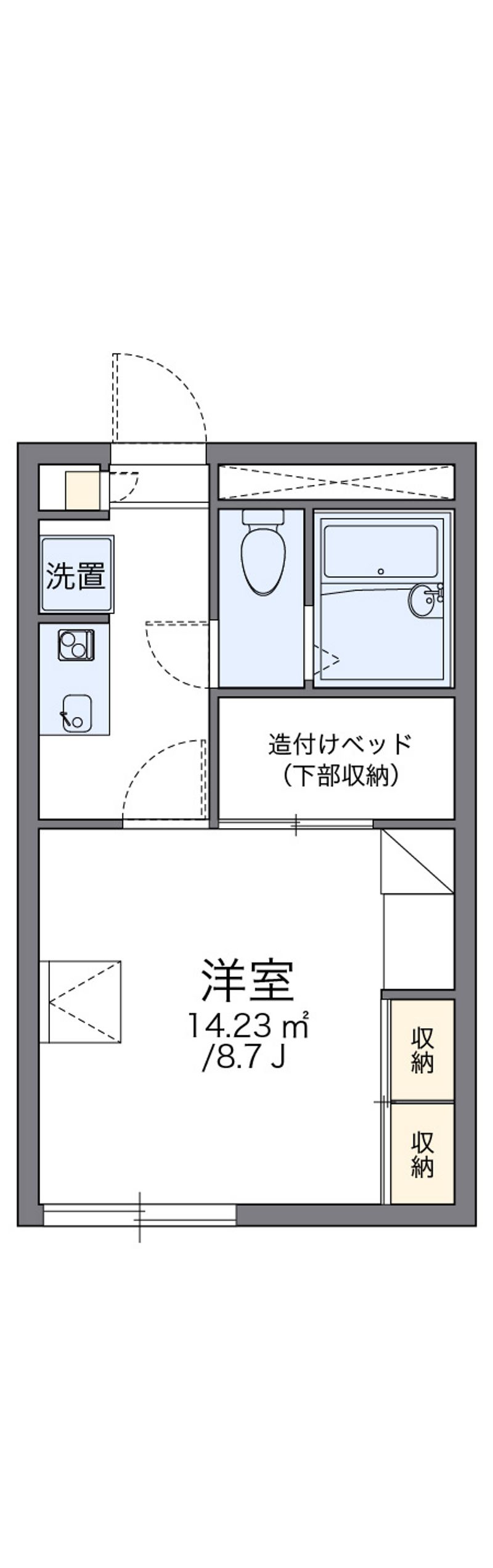 レオパレスルネ 間取図
