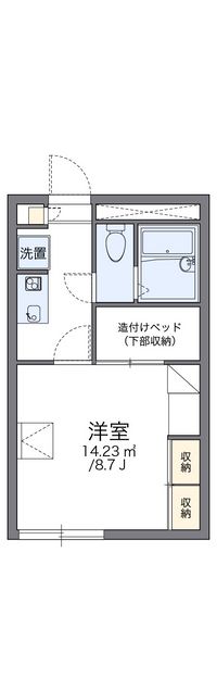 レオパレスルネ 間取り図