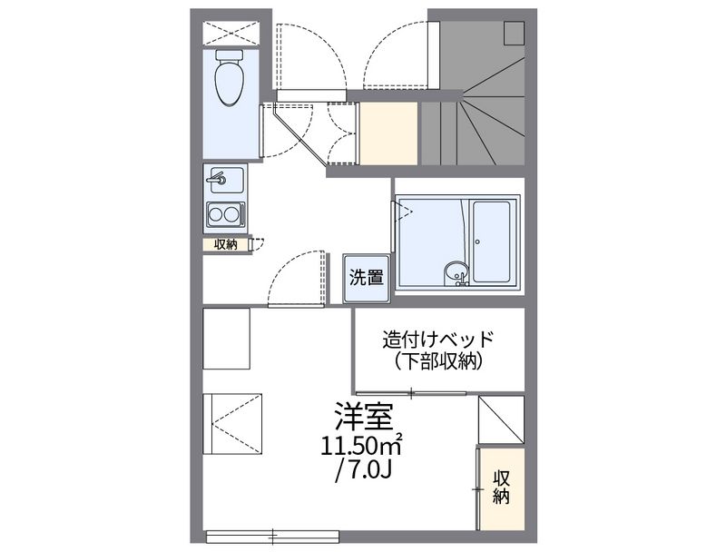 レオパレスコンフォートハイツ 間取図