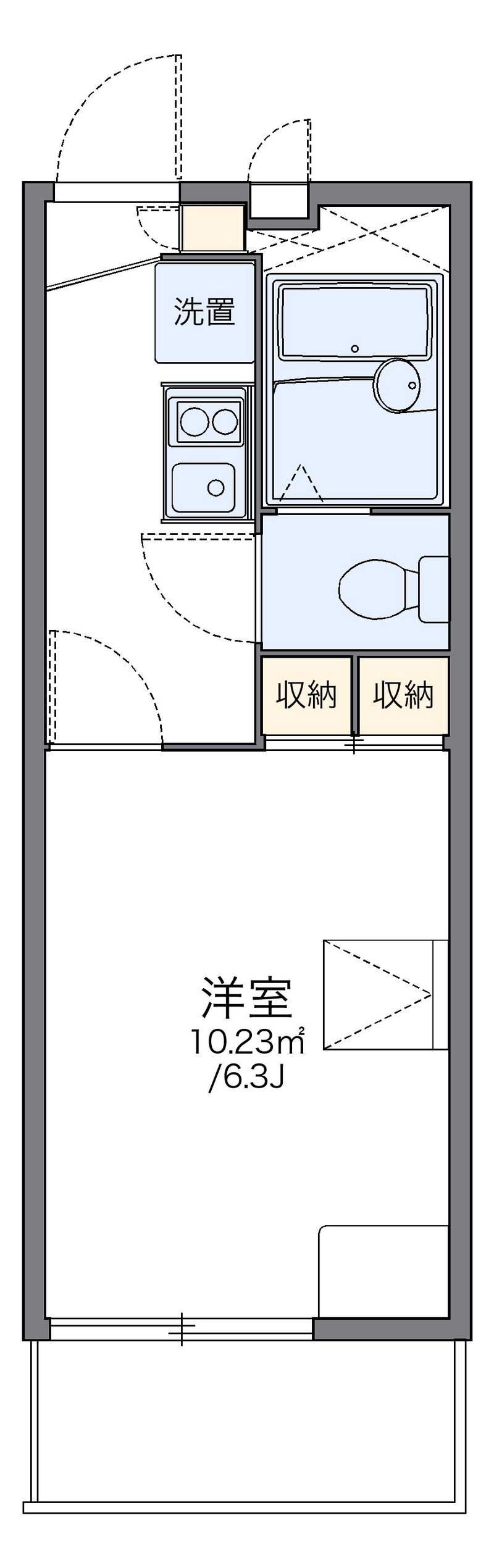 レオパレス三都 間取図
