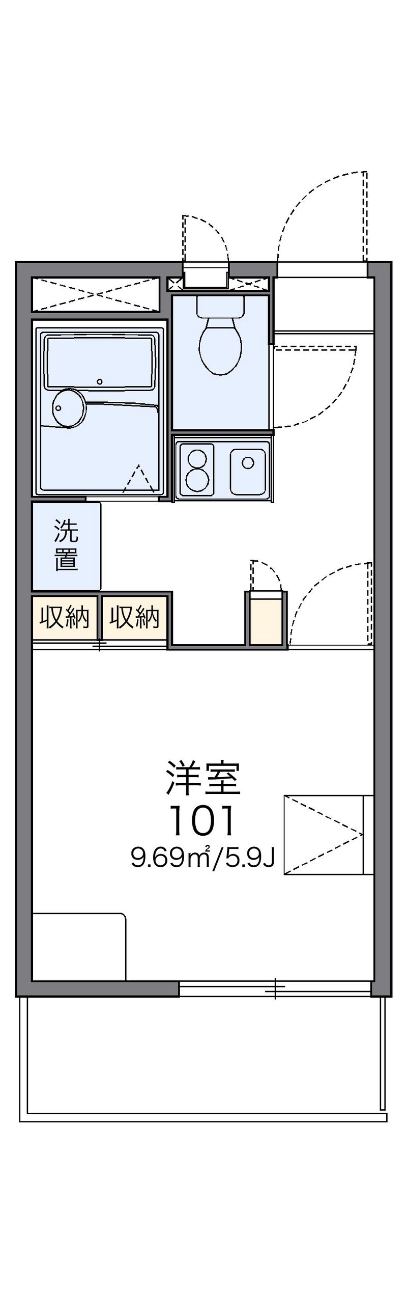 レオパレス華Ⅱ 間取図