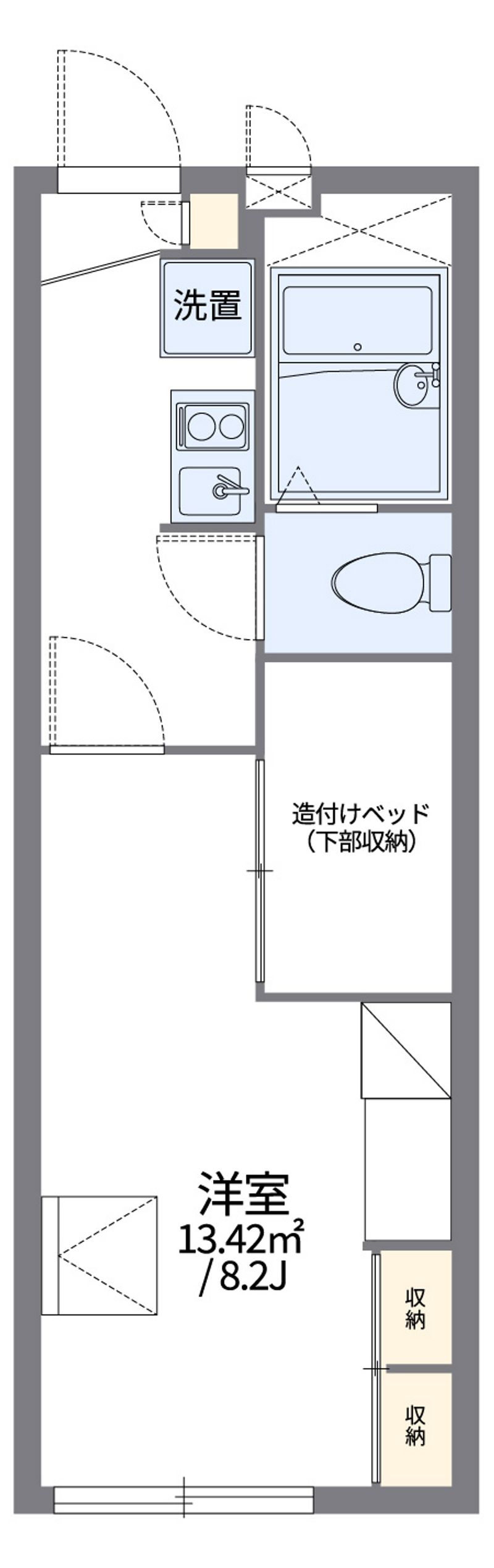 レオパレスなのはな 間取図