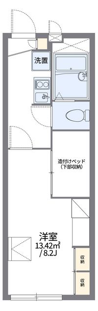 レオパレスなのはな 間取り図