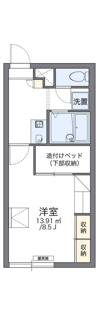 レオパレスエルム 間取り図