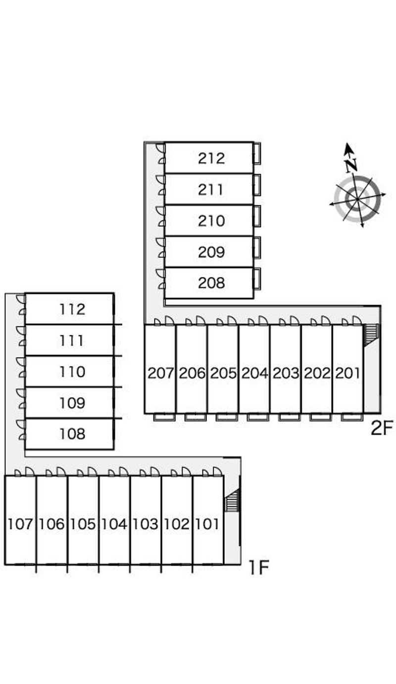 レオパレスソナール 間取配置図
