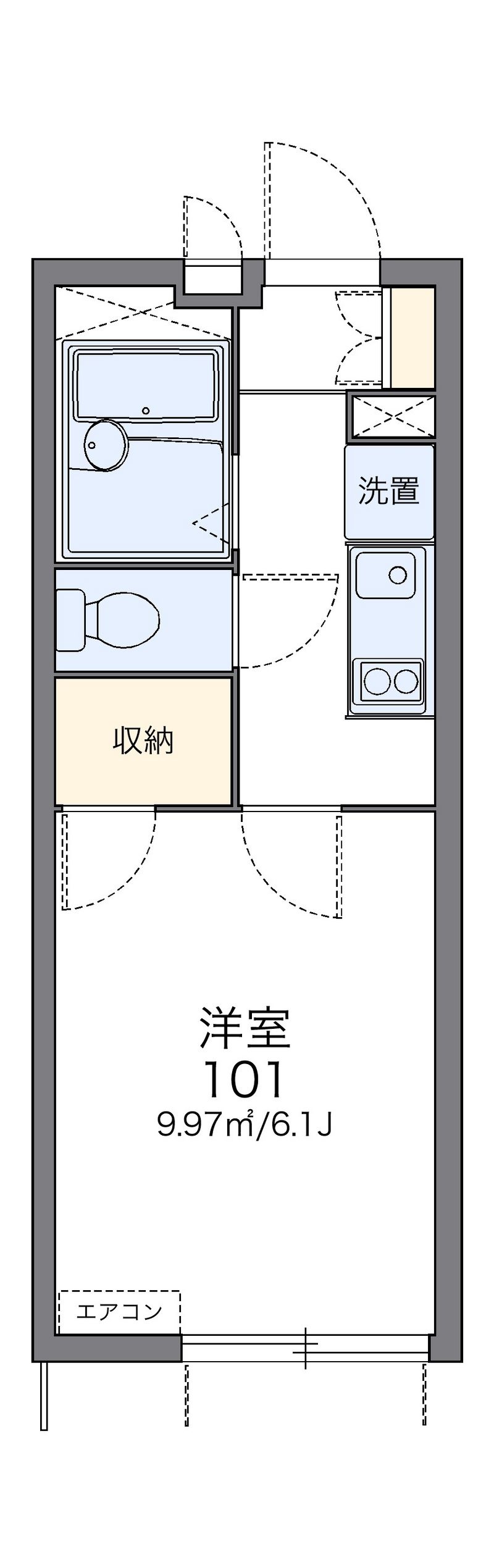 レオパレス宮前 間取図