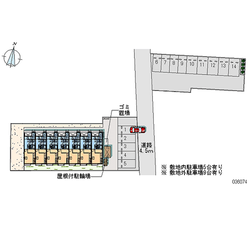 レオパレスＯＨＩＲＡ 月極駐車場