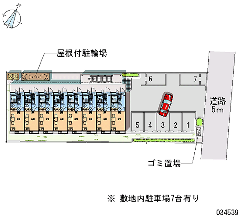 レオパレスペイサージュ 月極駐車場