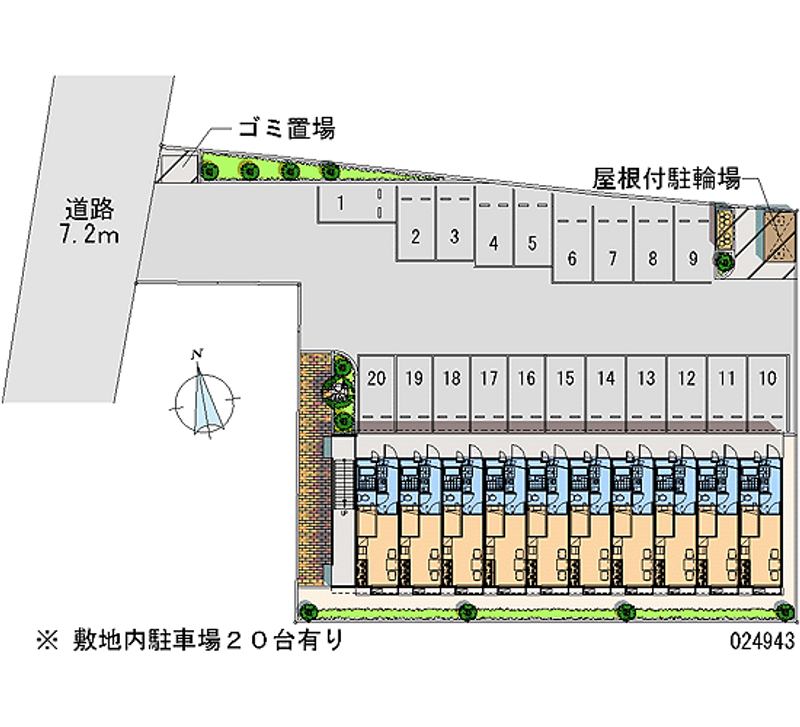 レオパレスＳＵＭＩＹＯＳＨＩ 月極駐車場