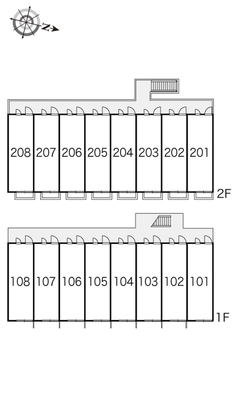 レオパレスひまわり 間取り配置図
