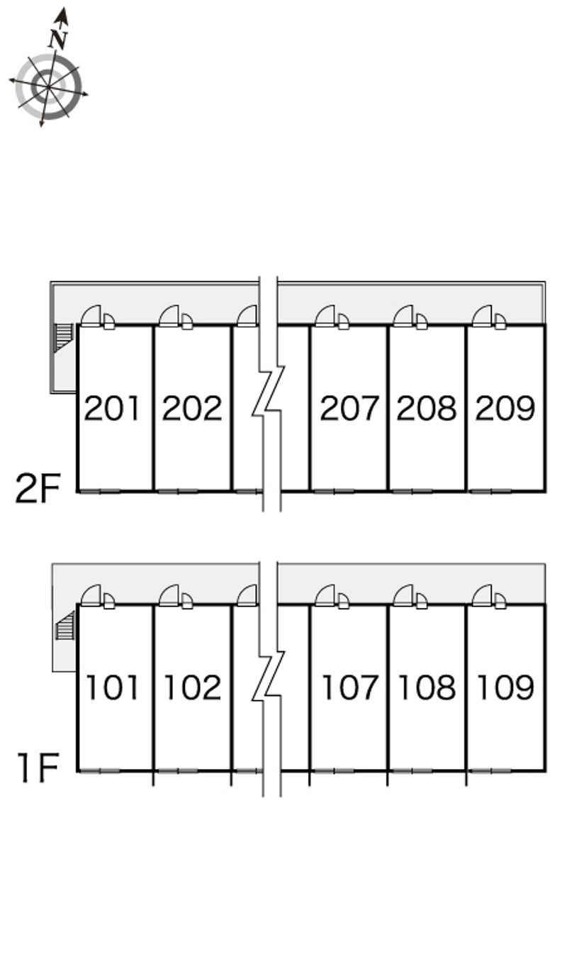 レオパレス伊吹 間取配置図