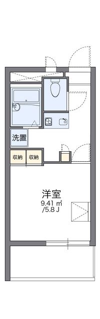 レオパレスビスタヒガワ 間取り図