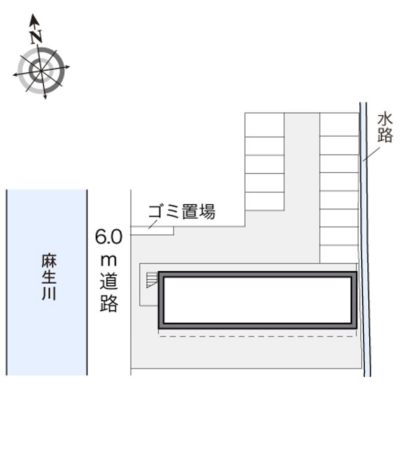 レオパレス麻生川 配置図