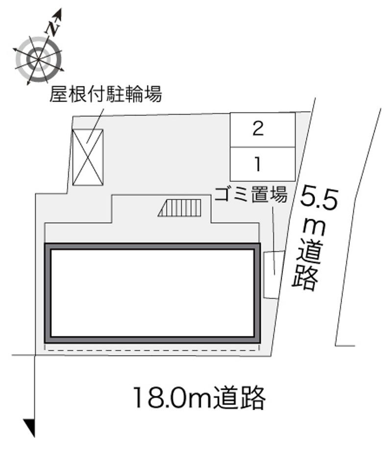 レオパレススターコート八雲台 配置図