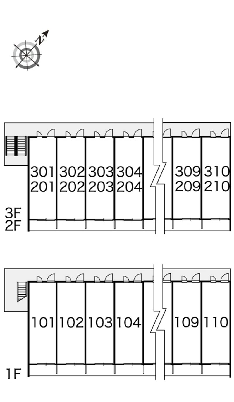 レオパレスサクラ土合 間取配置図