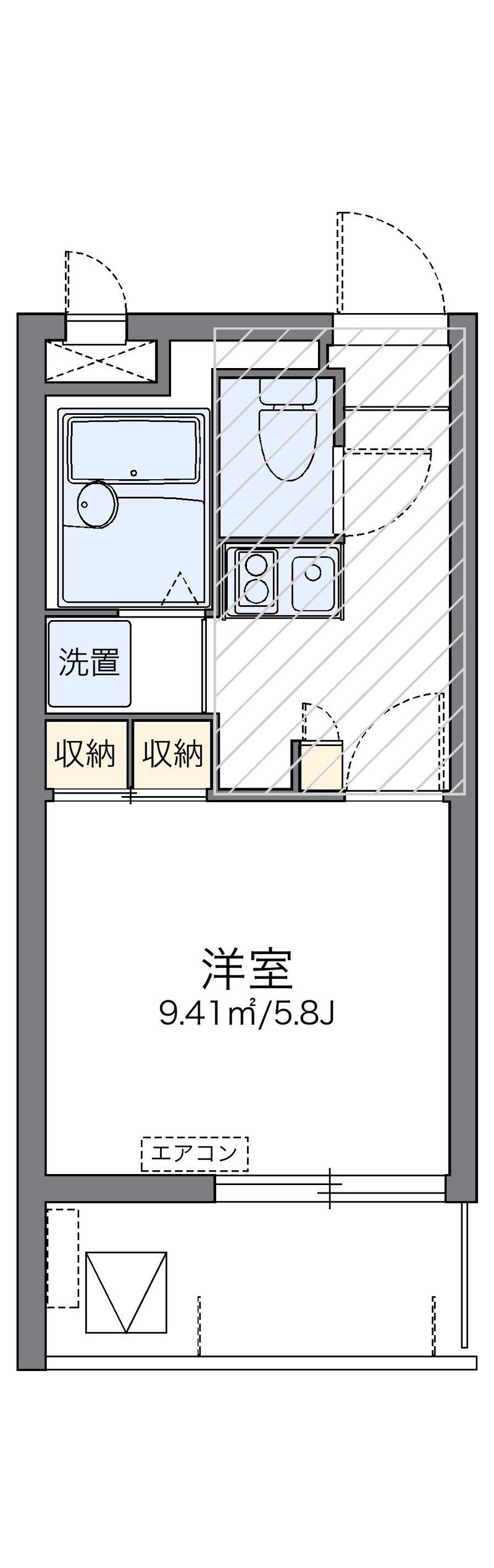 leopalace Campus Okikoku 户型图