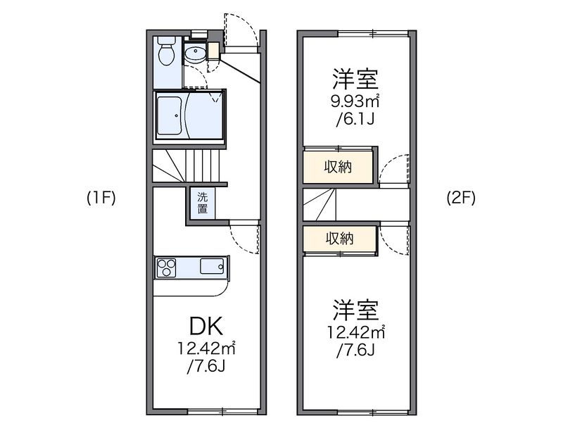 レオパレス桜木 間取図