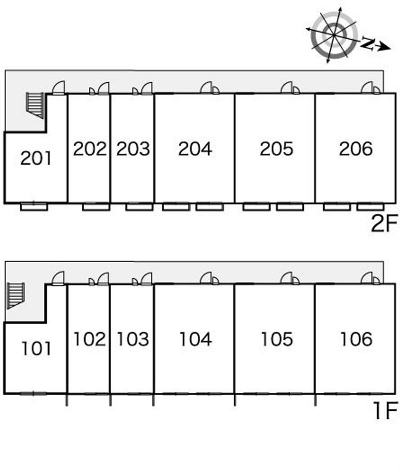 レオパレスカメリアⅡ 間取配置図