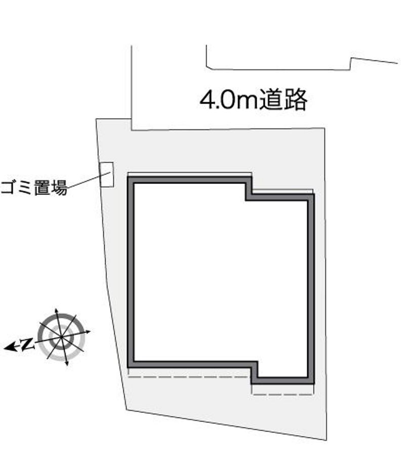 レオパレス谷中　髙野荘 配置図
