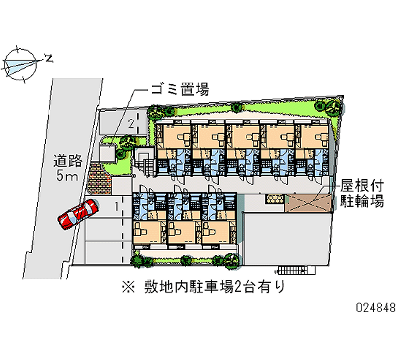 レオパレス池田 区画図