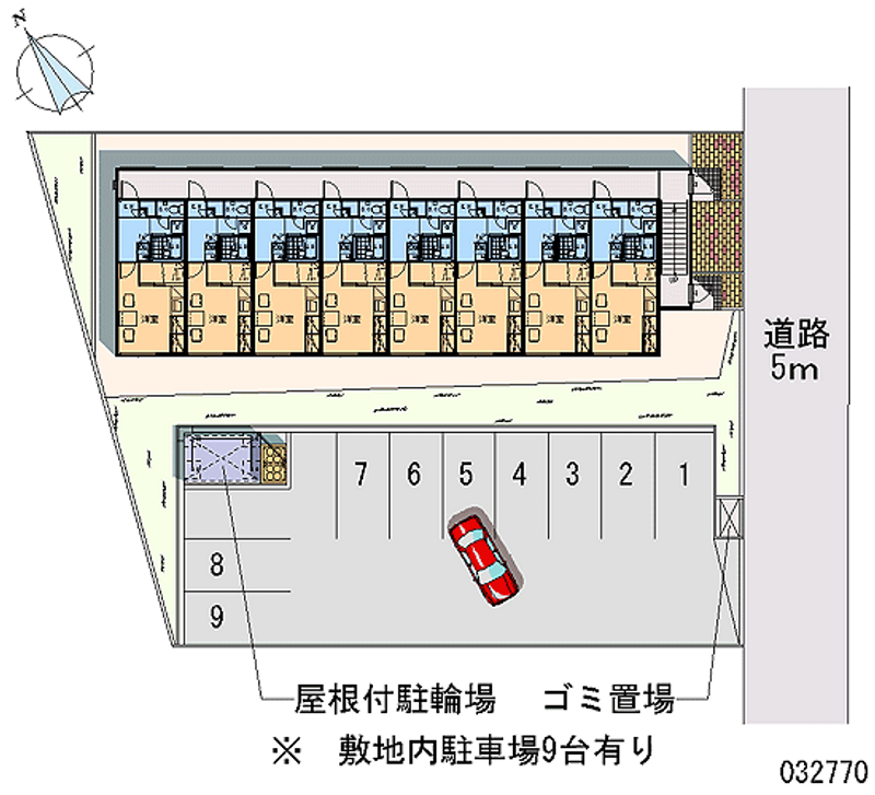 レオパレスセレンテープ 月極駐車場