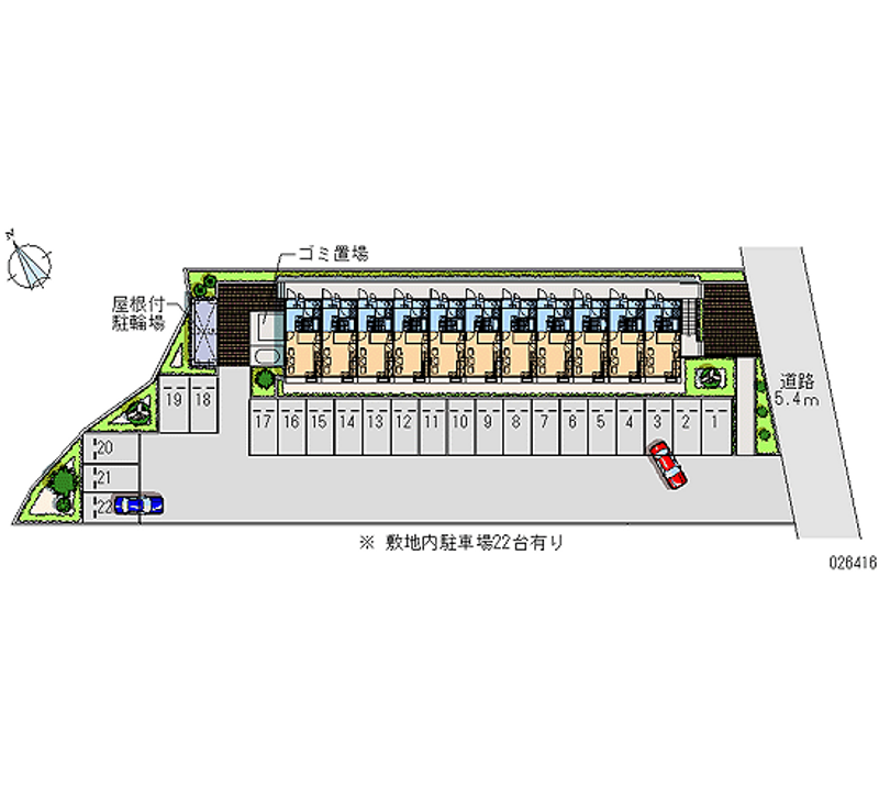 レオパレスノヴェル 月極駐車場