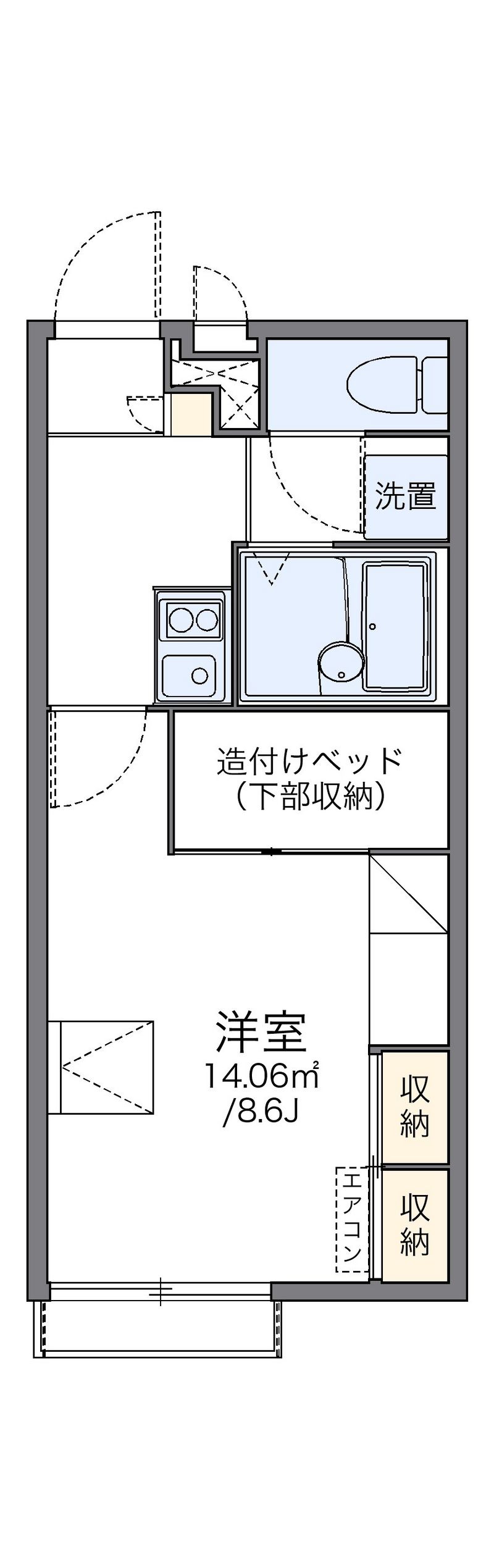 レオパレスサクラⅡ 間取図