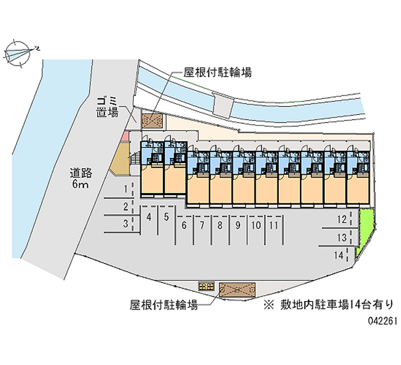 レオパレスボヌール塩屋 月極駐車場