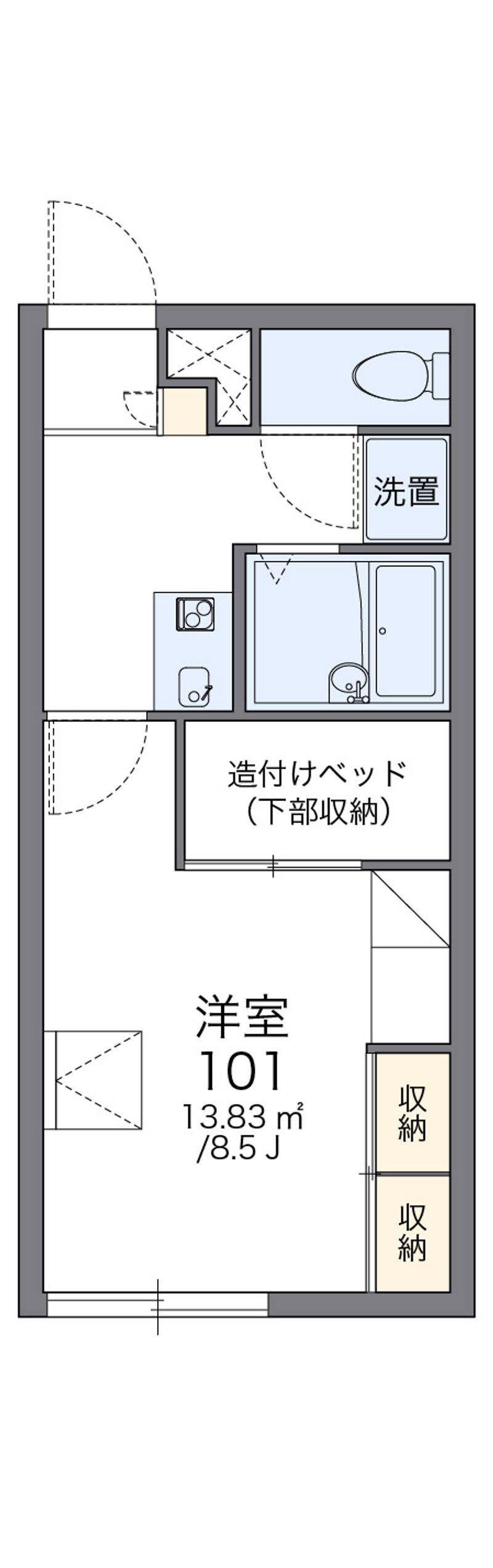 レオパレスＮＡＧＡＴＡ 間取図