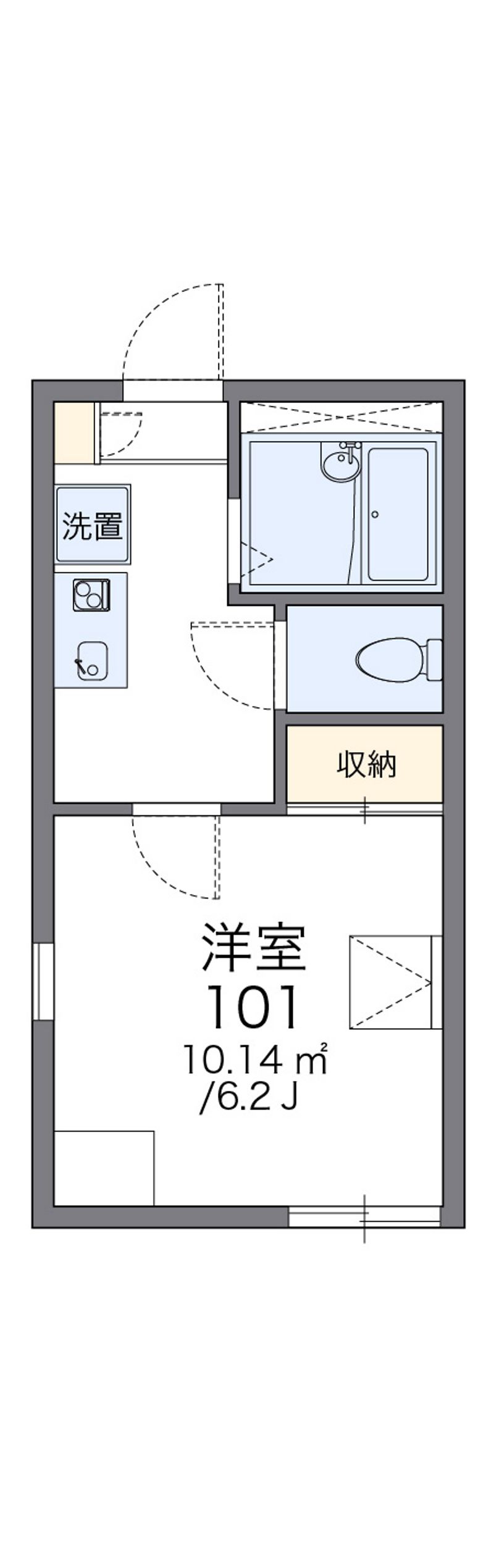レオパレスコリウス 間取図