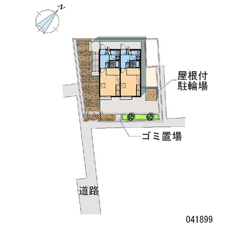 レオパレス武蔵小山　ハイム 区画図