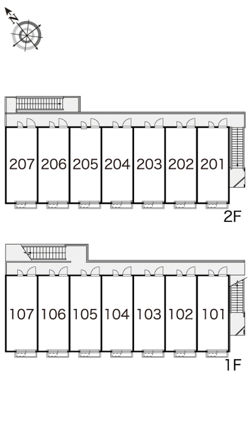 レオパレスビオトープ 間取り配置図