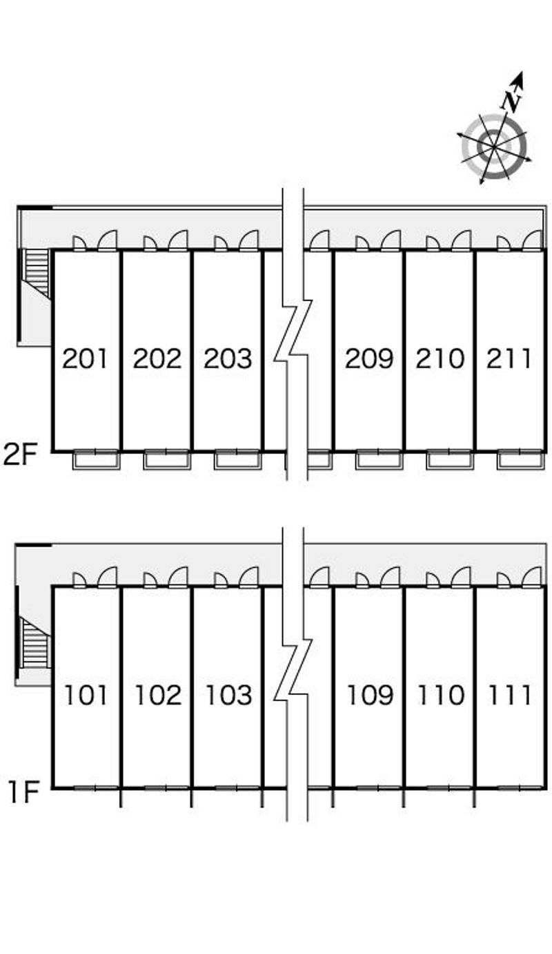 レオパレスエフ 間取配置図