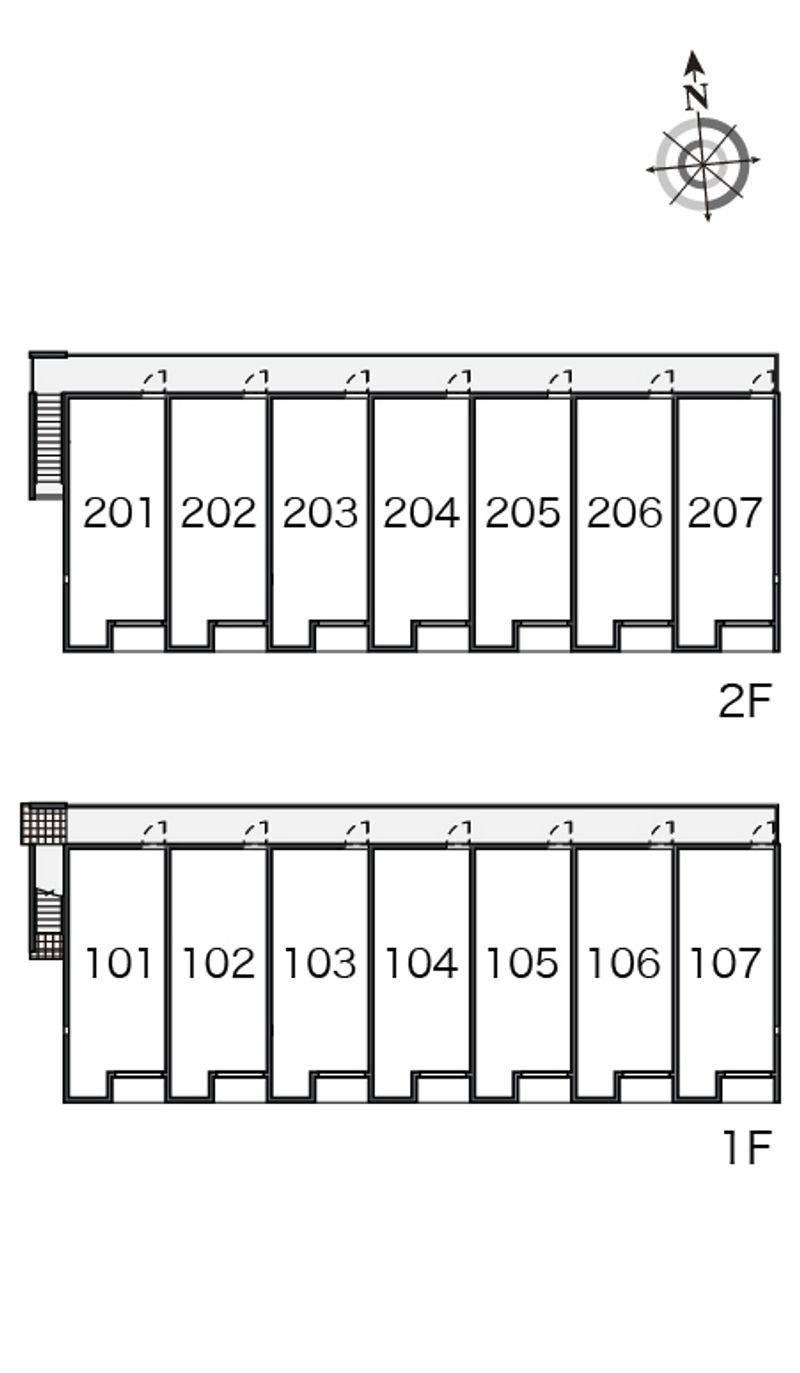 レオネクスト新組　Ⅱ 間取り配置図
