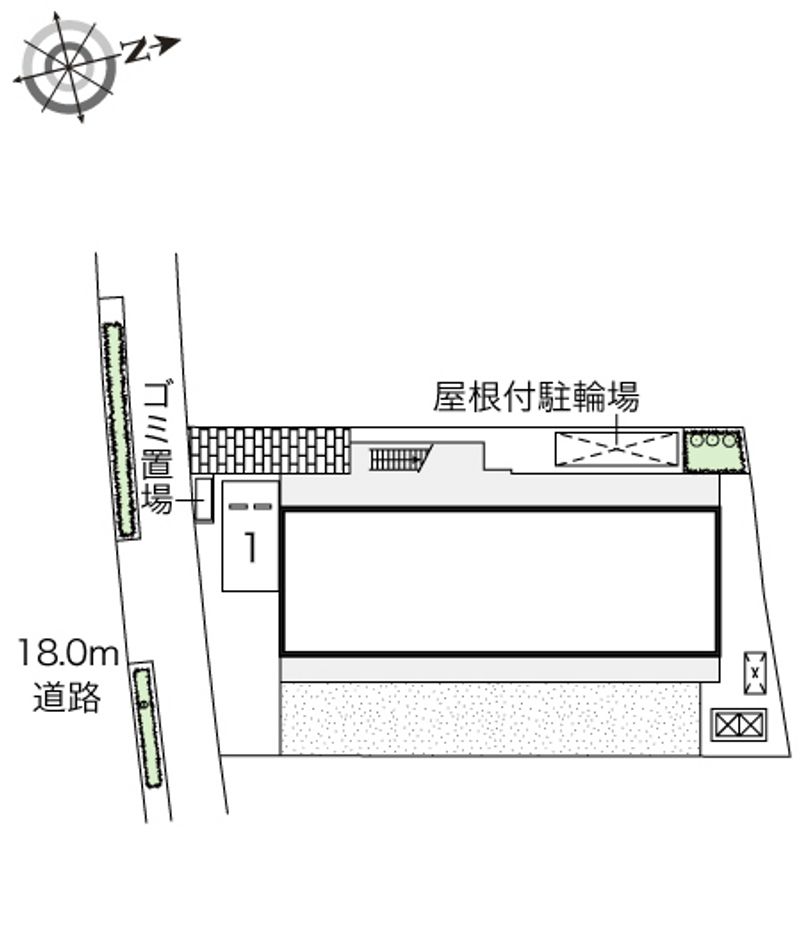 レオパレスオネスティⅤ 配置図