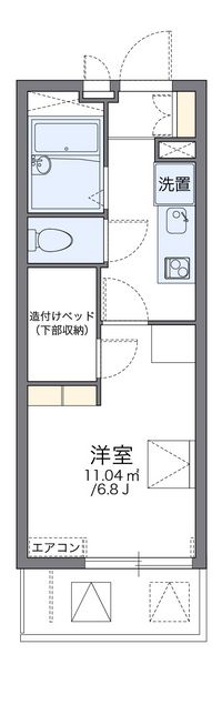 レオパレス弥生町 間取り図